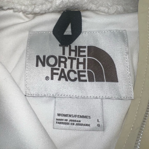 NWT The North Face Pullover 1/2 Zip Fleece Jacket in Gardenia White - Picture 8 of 9